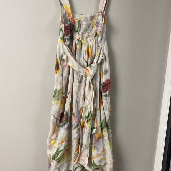 NWT PILCRO KLAAS JONKMAN COLLAB FOR ANTHRO SLEEVELESS SQUARE NECK LINEN MIDI - Picture 12 of 14